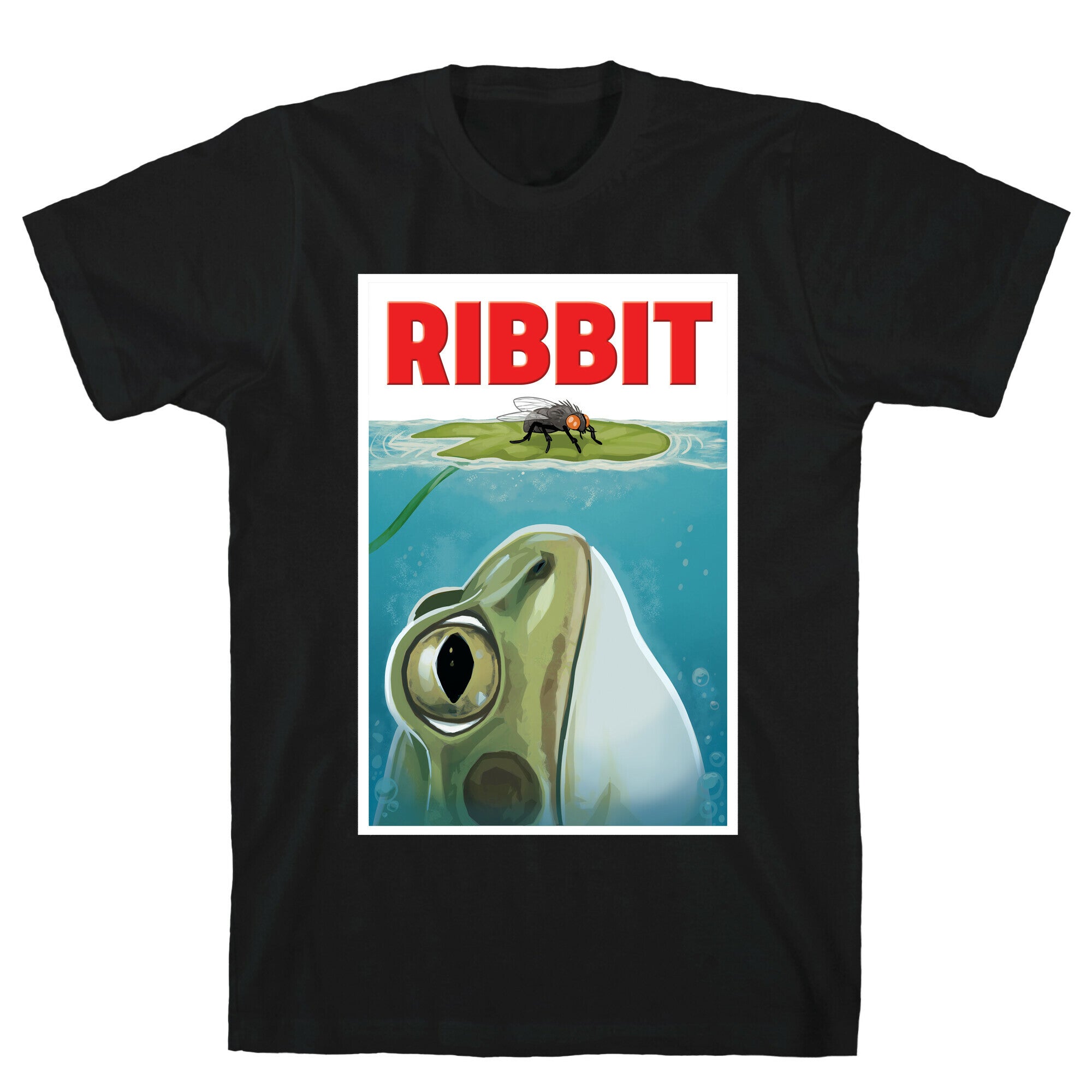 Ribbit Jaws Parody T-Shirt